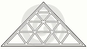 Triangular Pattern Grid, Abstract Modern Geometry, vector design Generative AI