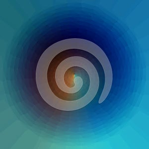 Triangular Pattern in Sphere. Color Spectrum Geometric Pattern.