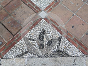 Triangular Pebble Mosaic