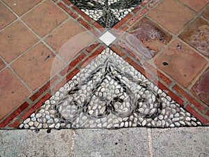 Triangular Pebble Mosaic photo