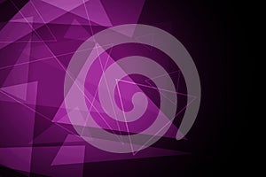 Triangular purple background in high-tech