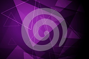 Triangular purple background in high-tech