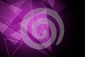 Triangular purple background in high-tech