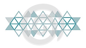 Triangular Pyramid Repeating Pattern, vector design Generative AI