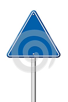 Triangular road sign