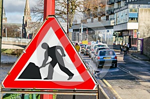 Triangular Roadworks Sign