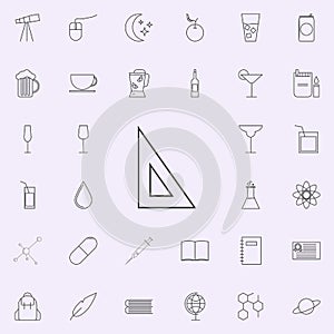 triangular ruler icon. web icons universal set for web and mobile