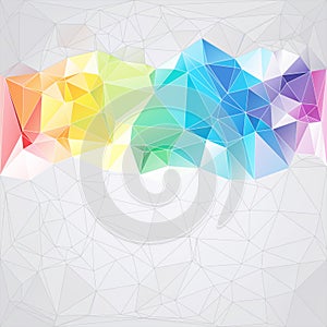 Triangular style abstract background of triangles