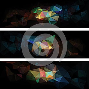 Triangular style abstract creative background