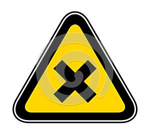 Triangular Warning Hazard Symbol