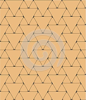 Triangular wood pattern
