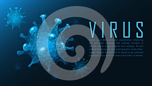 Triangulate shape of Virus cell