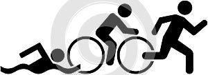 Triathlon pictogram