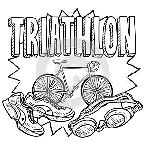 Triathlon sketch