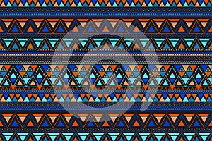 Tribal art lineal pattern. Ethnic geometric print.