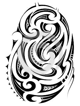 Tribal art tattoo