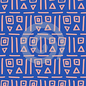 Tribal boho, native american seamless pattern