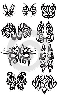 Tribal butterfly tattoo's