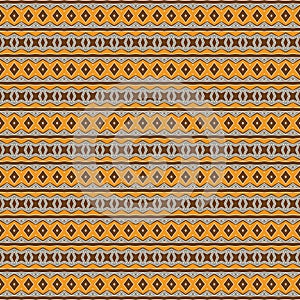 Tribal Diamond Stripe Chain Fence Geometric Pattern.Vector Native Seamless Background Texture.Digital Pattern Design Decoration