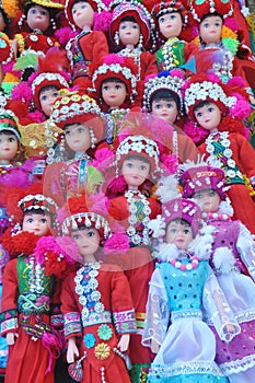 Tribal dolls.