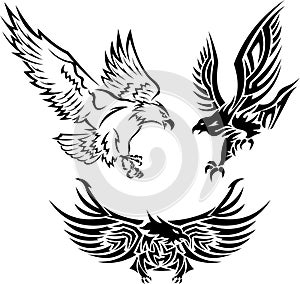Tribal Eagle Tattoos