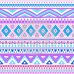 Tribal ethnic seamless stripe pattern. Vector