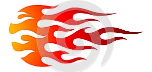 Tribal flame motorcycle and car decal vector graphic