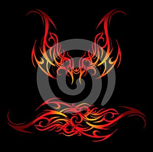 Tribal flames photo