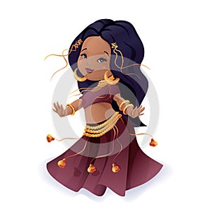 Tribal fusion gypsy dancer