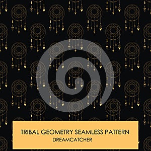 Tribal geometry seamless pattern.