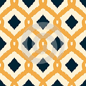 Tribal Ikat Vector Chevron Indian Seamless Pattern