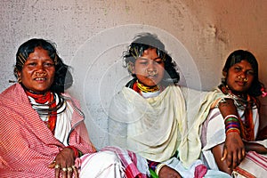 Tribal ladies with traditional tribal jewelries