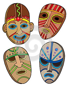 Tribal masks collection