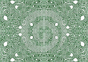 Tribal Labyrinth Seamless Pattern Background