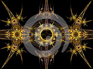 Tribal pattern fractal photo