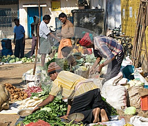 Tribal people at the market