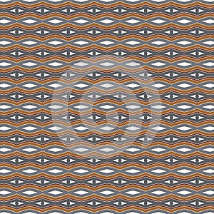 Tribal Rhombus Geometric Seamless Pattern.Vector Background Texture.Digital Pattern Design Illustration