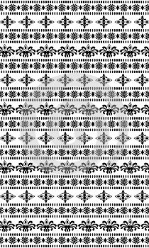 Tribal seamless pattern, aztec black and white background