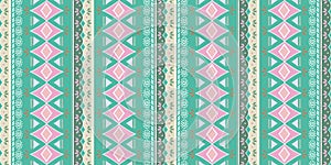 Tribal seamless pattern. African print decorative traditional vintage. Colorful abstract background. Hand drawn vector