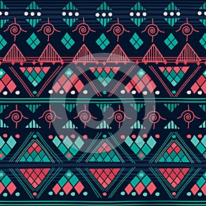 Tribal seamless pattern photo