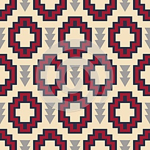 Tribal southwestern native american navajo seamless pattern