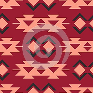 Tribal southwestern native american navajo seamless pattern