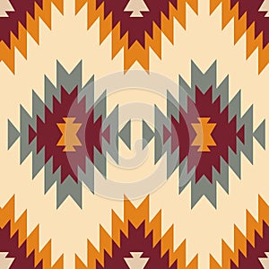 Tribal southwestern native american navajo seamless pattern