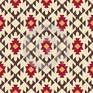 Tribal southwestern native american navajo seamless pattern