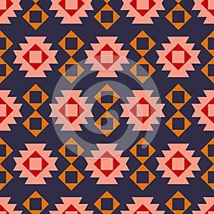 Tribal southwestern native american navajo seamless pattern