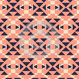 Tribal southwestern native american navajo seamless pattern