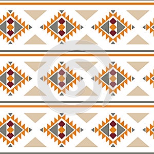 Tribal southwestern native navajo seamless pattern