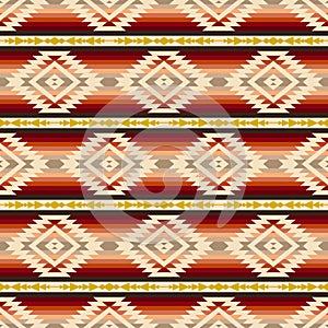 Tribal southwestern native seamless pattern.
