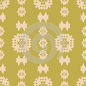 Tribal Southwestern Navajo Folk Seamless Pattern