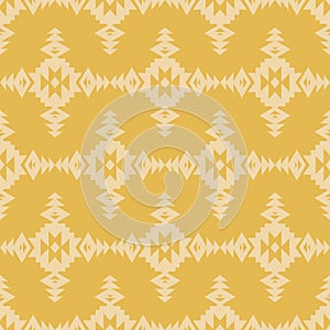 Tribal Southwestern Navajo Folk Seamless Pattern